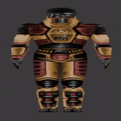 Final recolored model in Blender